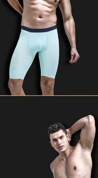 Breathable Pouch Middle Long Leg Boxers
