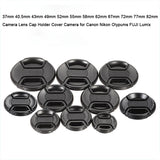 Camera Lens Cap High-quality 40.5mm 49mm 52mm 55mm 58mm 62mm 67mm 72mm 77mm 82mm Snap on Front Lens Cap for Camera