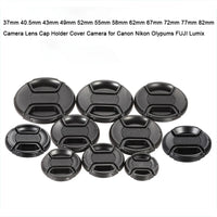 Camera Lens Cap High-quality 40.5mm 49mm 52mm 55mm 58mm 62mm 67mm 72mm 77mm 82mm Snap on Front Lens Cap for Camera
