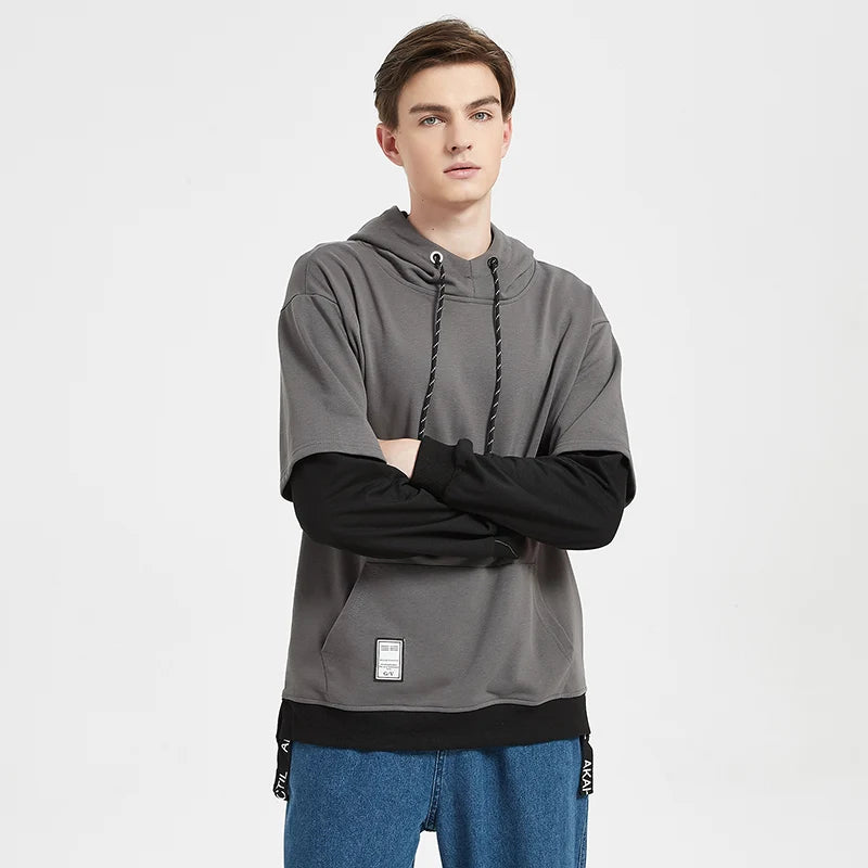 Hip Hop Men Pullover Hoodies Streetwear