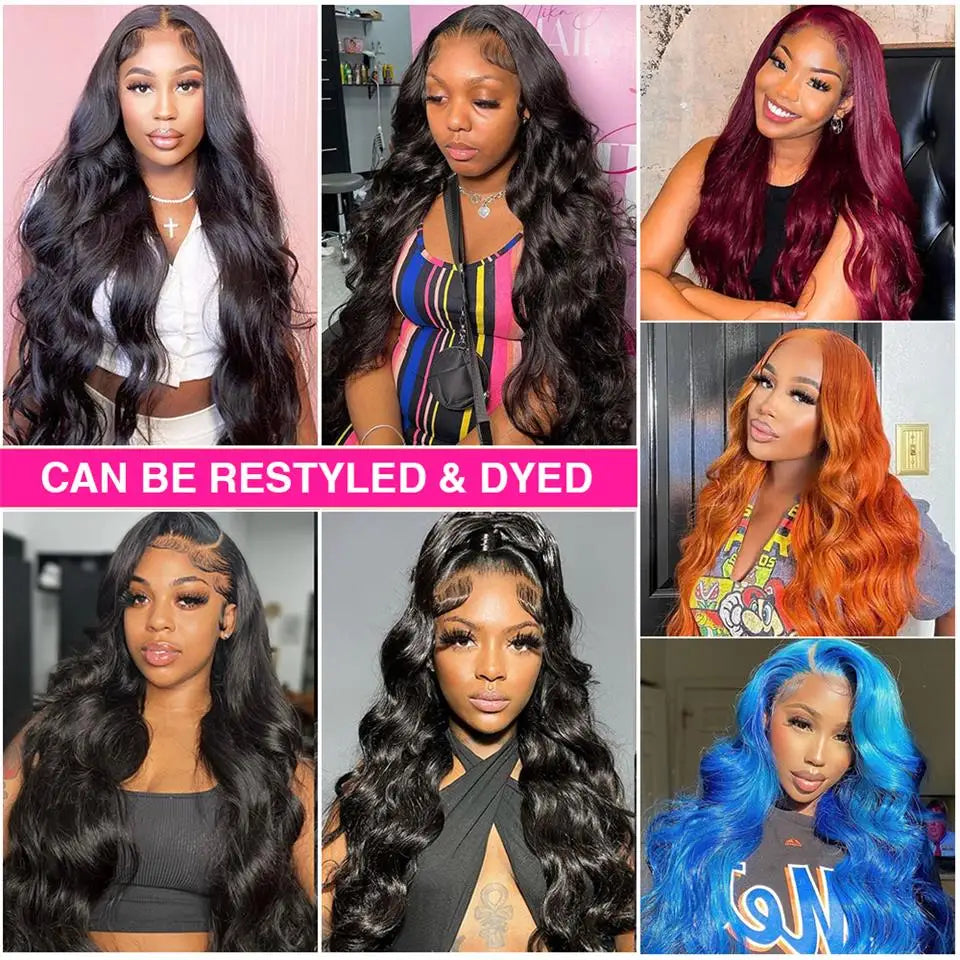 180% Density Transparent Lace Brazilian Body Wave Wig