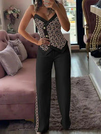 Women Casual Matching Pants Suit