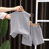 Casual Summer Baby Vest Shorts Sports Set