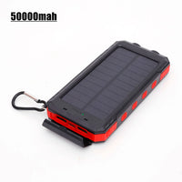 200000mAh Solar Power Bank Portable Large Capacity Charger Compatible with IOS Android USB-A And USB-C Fast Charging