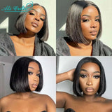 4x4 Lace Short Bob Grace Hair Straight Wig