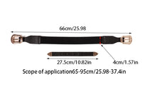 Personalized versatile black belt for women new style double buckle design high-end niche belt trend