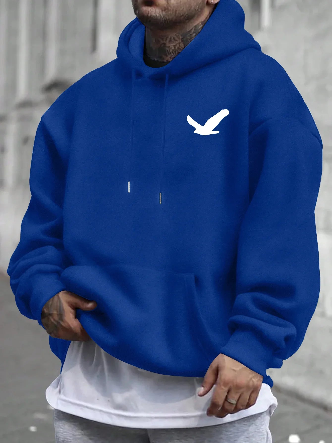 Men's Casual Printed Hoodie