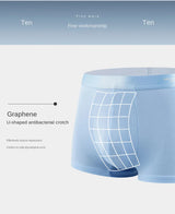 4pcs Boxer Shorts Men's Ice Silk Underwear Male Underpants Breathable Sexy Thin Panties U Convex Lingerie Wholesale Lots L-6XL