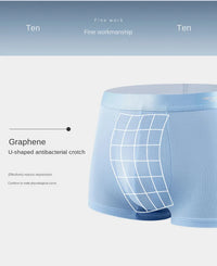 4pcs Boxer Shorts Men's Ice Silk Underwear Male Underpants Breathable Sexy Thin Panties U Convex Lingerie Wholesale Lots L-6XL