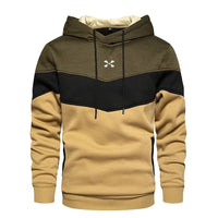 Men's Patchwork Hooded Sweatshirt