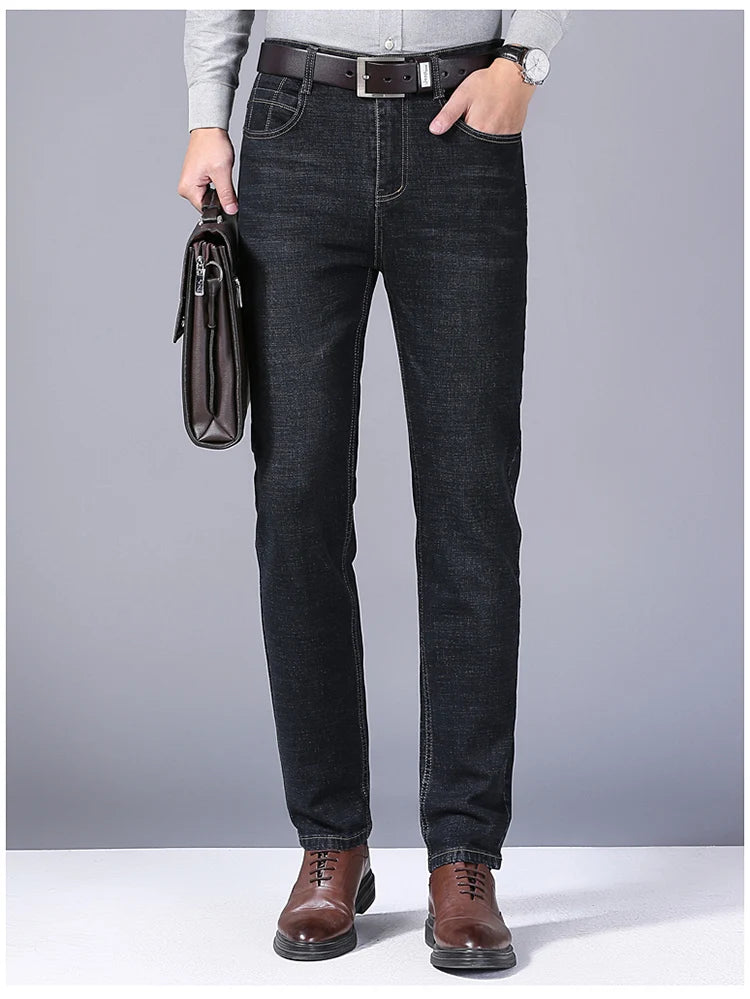 Comfortable Slim Fit Men Straight Jeans