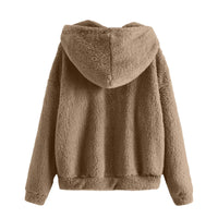 Men's Winter Zipper Hooded Fleece Sweatshirt with Pocket