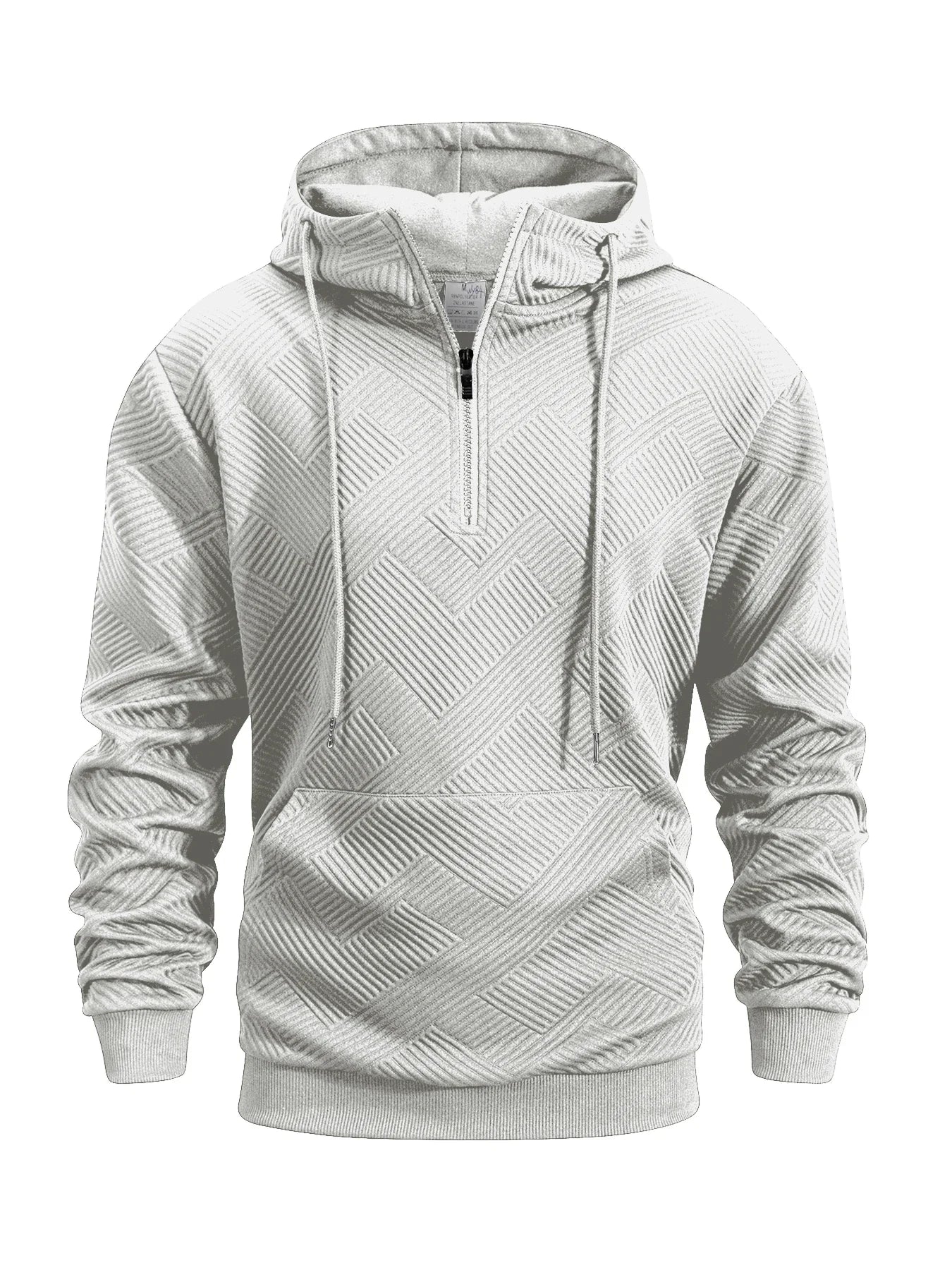 Spring and Autumn Zipper Hooded Casual Sweatshirt