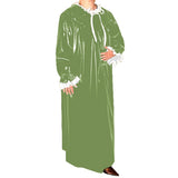 Casual PVC Latex Look Long Maxi Dress