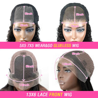 Wear And Go Deep Wave Glueless Human Hair Wig