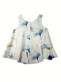Casual Plus Size Women's Printed Vest