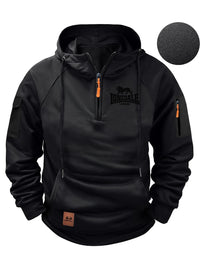 Casual Men's Multi-Pocket Zipper Hoodie