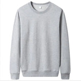 Men Casual Solid Color Sweatshirt