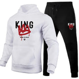 Hot Sales Mens Tracksuit Print Casual Hooded Sweatshirts 2 Pcs Set Outdoors Sports Jogging Mens Clothing Fashion Streetwear 2025