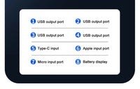 30000mAh 60000mAh Portable Power Bank 120W Fast Charging Power Station Emergency Power Bank LED Charger for Home Camping Phone