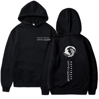 New Trendy Print Versatile Men Hooded Sweatshirt