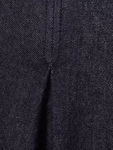 Solid Color High-Waisted Wide-Leg Jeans