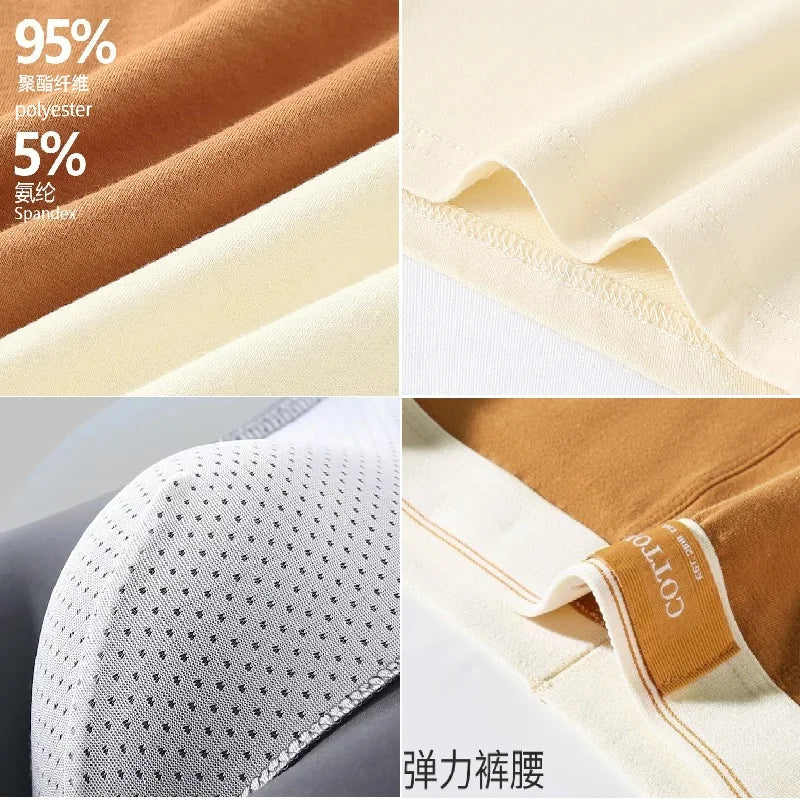 4 pcs Men Underwear Cotton Boxer