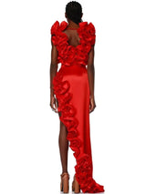 Women Ruffle Splice Bikini With Skirt