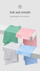 4pcs Boxer Shorts Men's Ice Silk Underwear Male Underpants Breathable Sexy Thin Panties U Convex Lingerie Wholesale Lots L-6XL