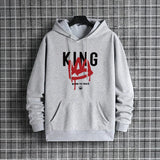 King Printing Mens Tracksuit Clothing Casual Sweatshirts Outdoors Sports Jogging Mens Hoodies Street Sportswear Autumn Winter