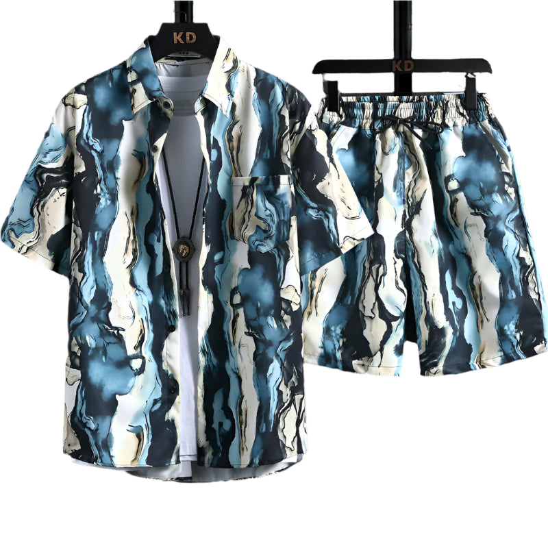 Tie-Dye Print Short Set