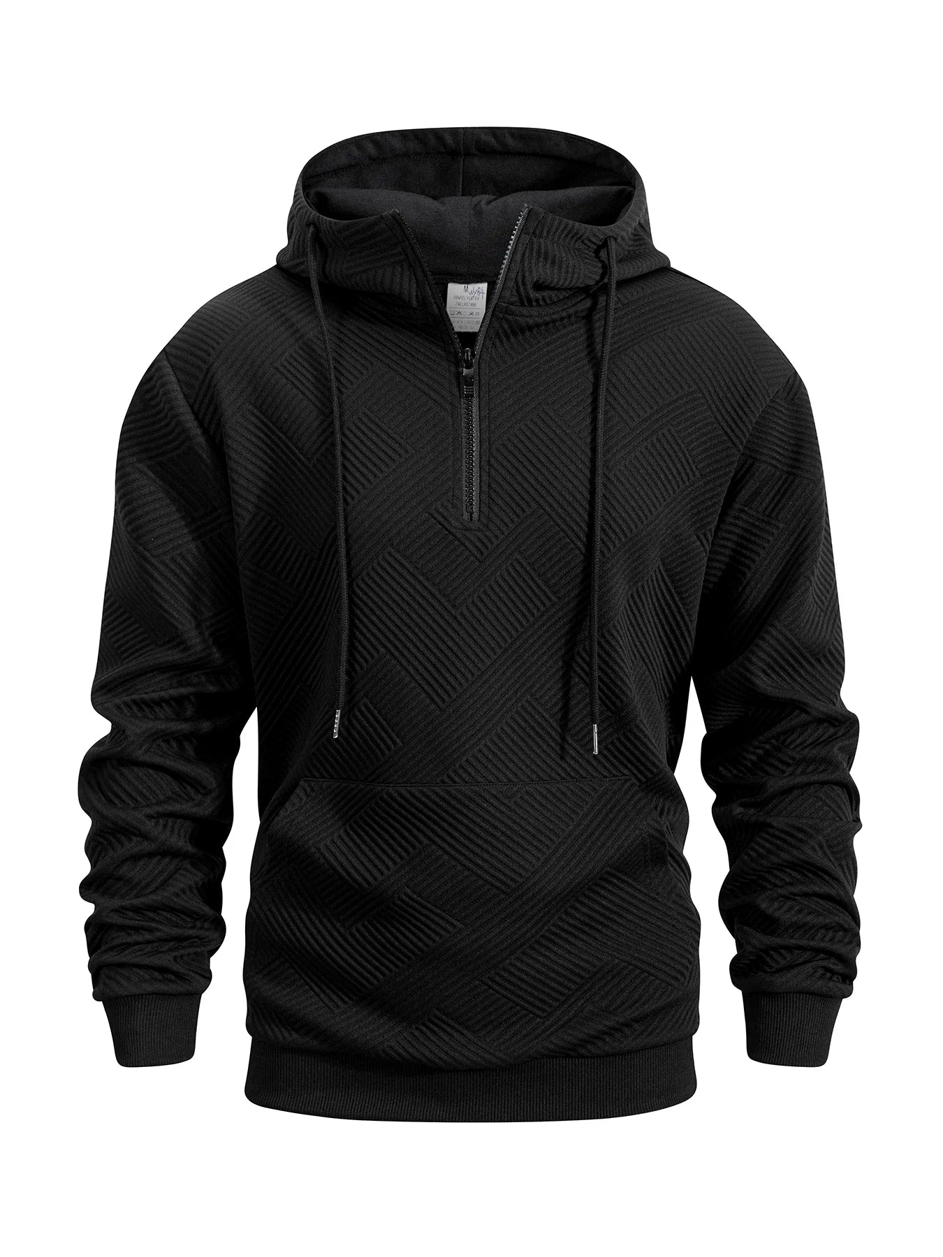 Spring and Autumn Zipper Hooded Casual Sweatshirt