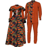 African Couple dress Top and Pants Suits - Wyq1093