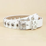 Women's Belt Fashionable Rivet Thin Belt Personalized Needle Buckle Belt Street Trend Punk HipHop Style Belt