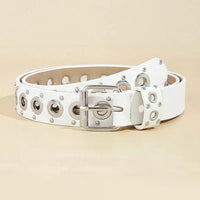 Women's Belt Fashionable Rivet Thin Belt Personalized Needle Buckle Belt Street Trend Punk HipHop Style Belt
