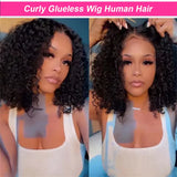 Short Bob Curly HD Lace Front Wigs