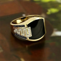 Classic Men's Ring Fashion Metal Gold