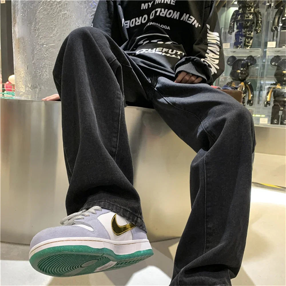 Thick Fleece Cross Waist Wide Leg Pants