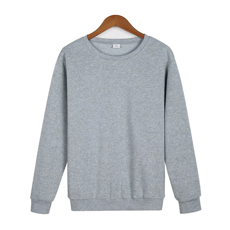 Men Casual Solid Color Sweatshirt