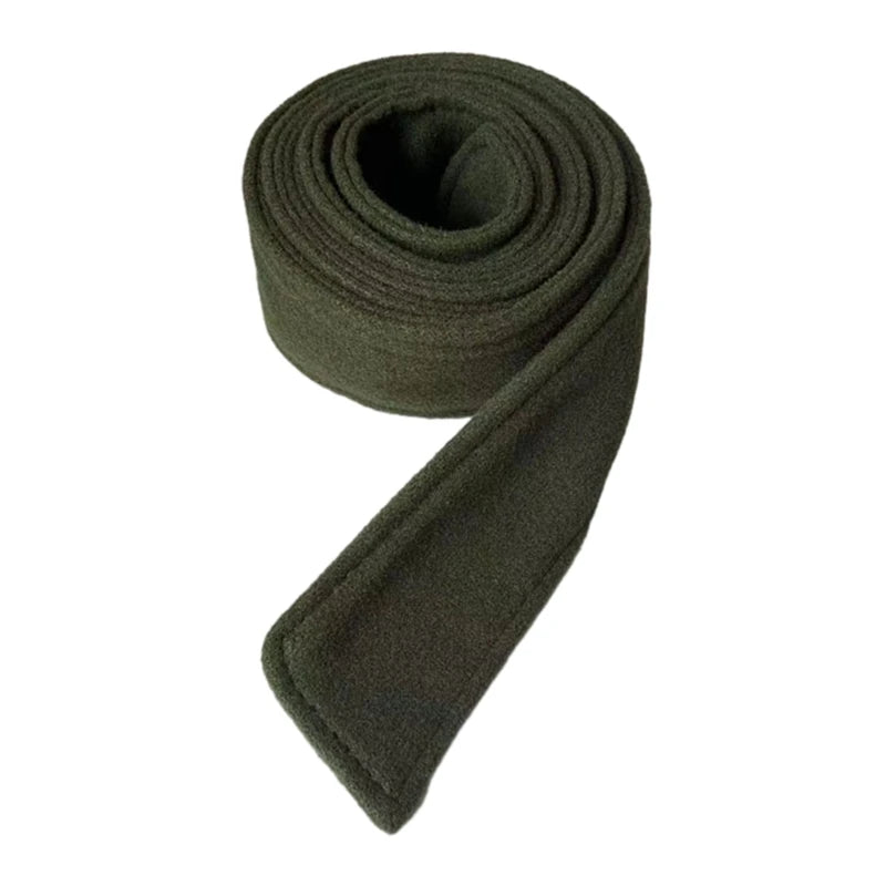 Durable Waist Belt Women Woolen Coat Belt Brushed Plush Decorate Length Adjustable Coat Corset Double-Sided Waist Belt