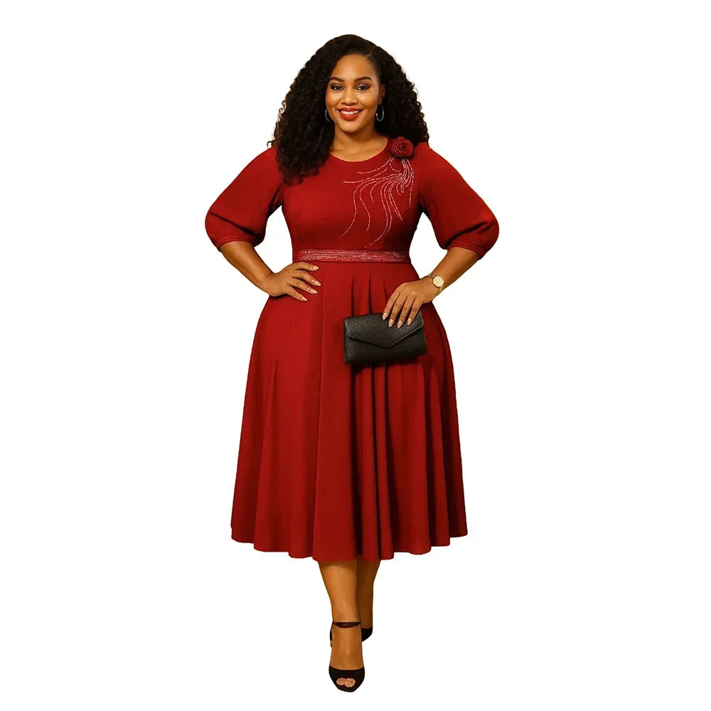 Traditional African Clothing S-2XL Ankara Dress