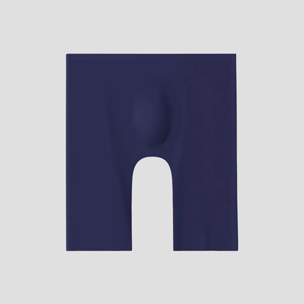 Mens Ice Silk Underwear Long Leg Boxer Briefs Trunk Sport Shorts Breathable Comfortable Swimsuit Soft Fitness Elastic Panties