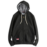 Cardigan Men's Casual Pure Color Zipper Hoodie