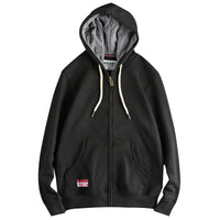 Cardigan Men's Casual Pure Color Zipper Hoodie