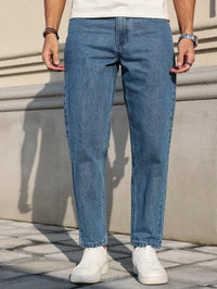 Loose Fit Classic Blue Denim Jeans