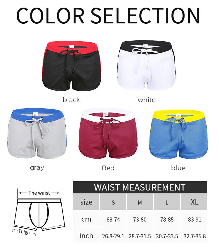 1pcs Mens Boxers Shorts Underwear Summer Fashion Swimwear Trunks Sports Wear Sexy Short Breathable Men Beach Pants Underwear