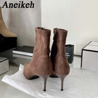Women Pointed Toe Elegant Dress Boots