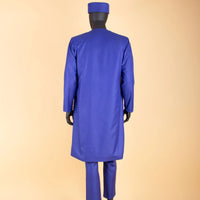 African Clothes for Men Agbada , Shirts, Pants, and  Hats 4 Piece Set - A2216013