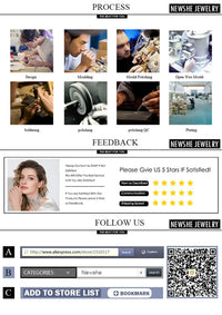 Newshe Original 925 Sterling Silver