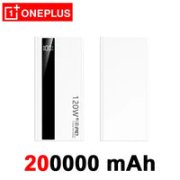 OnePlus 200000mAh Power Bank Large Capacity 120W Super Fast Charging PD20W Power Bank Digital Display Suitable  All Phones